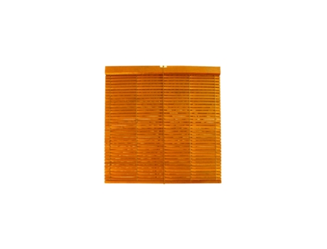 Persiana de Madera Alicantina Com Polea Metálica - Estor Enrollable para Ventanas, Puertas, Salón Naranja (Barnizada) 120 x 180 cm