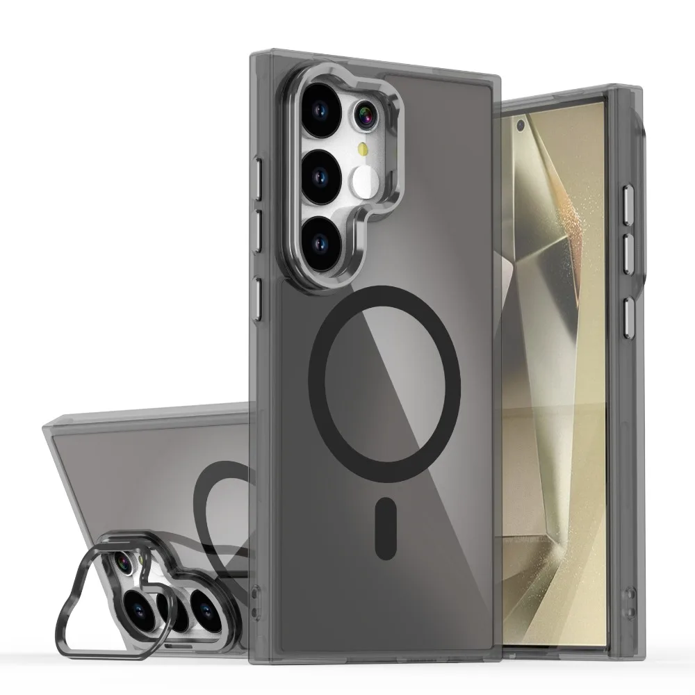 (galaxy A16, Negro) Funda Protectora Magnética Magsafe Para Samsung Con Soporte De Repuesto