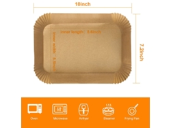 Forros De Papel Manteiga Para Fritadeira A Ar, Próprios Para Alimentos E Livres De Bpa. Antiaderentes, Resistentes Ao Calor E Descartáveis Para Facilitar A Limpeza. Compatíveis Com A Maioria Das Fritadeiras A Ar. Seo: Forros Para Fritadeira A Ar, Papel Manteiga, Antiaderente, Descartável, Fácil De Limpar