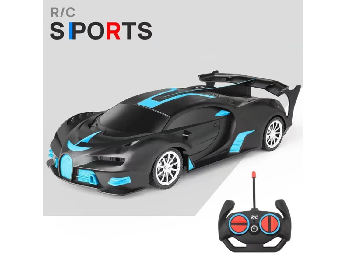 Coche RC 1/18 con luz LED, control remoto de 2,4 G, vehículo deportivo de alta velocidad para niños y niñas, Aeuzwr