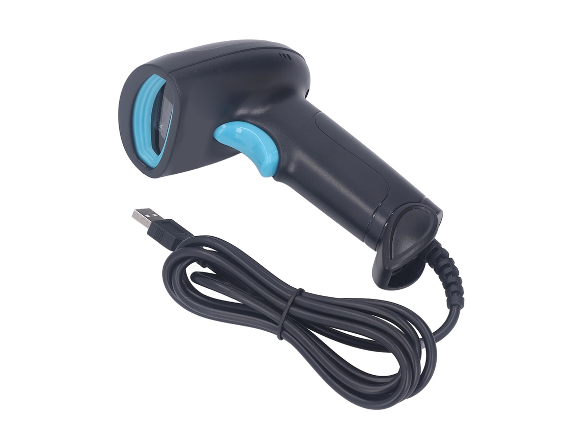 Lector De Códigos De Barras Qr De Alta Precisión Con Cable Para Inventario, Supermercados Y Almacenes.
