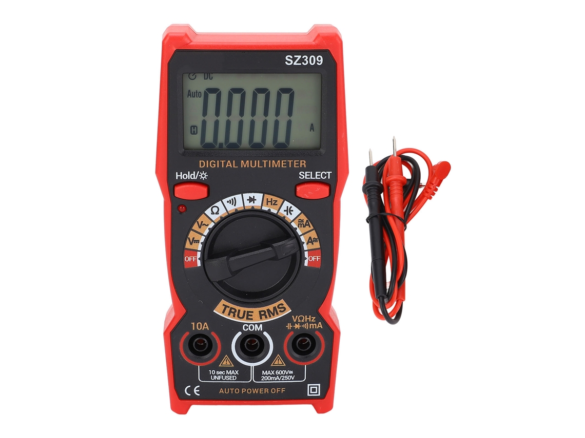 Kit De Multímetro Digital Para Automóviles, Comprobador De Voltaje De Batería De Coche, Voltímetro, Ohmímetro, Voltio, Amperímetro Sz309