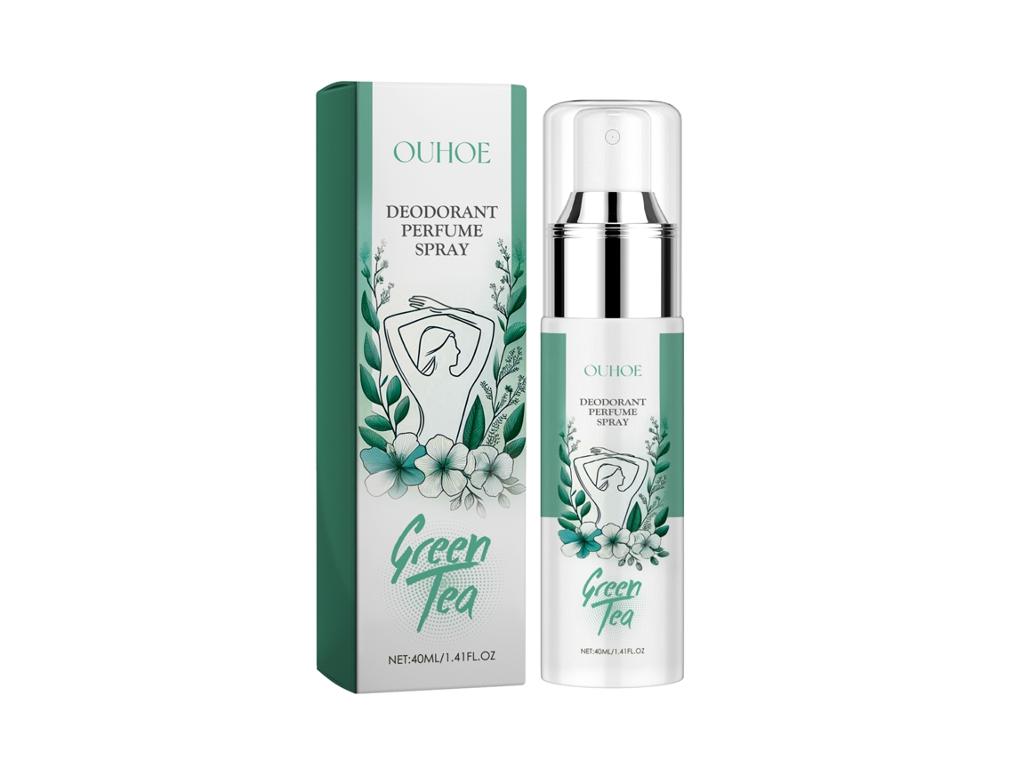 Spray refrescante de té verde para las axilas