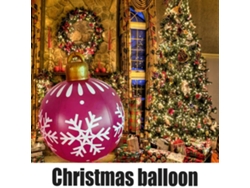 Globo Navideño Inflable De Pvc, Decorativo Para Árbol Y Uso Exterior, Bola Navideña