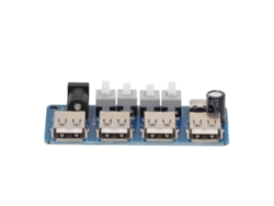 2026as - Módulo de expansión de potencia de 4 canales, divisor USB, control por botón, placa de 5 V