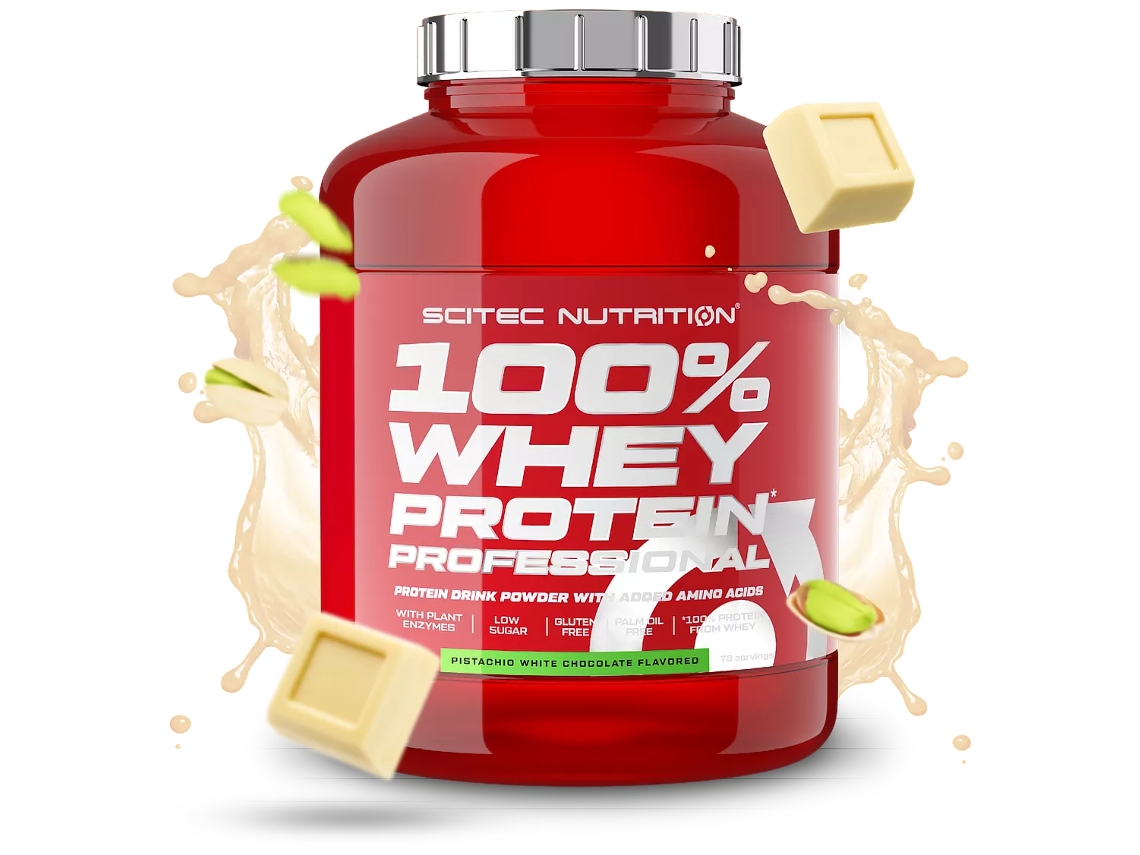 Scitec Nutrition 100 Whey Protein Prof Pistache Choco Blanco 2350 gr