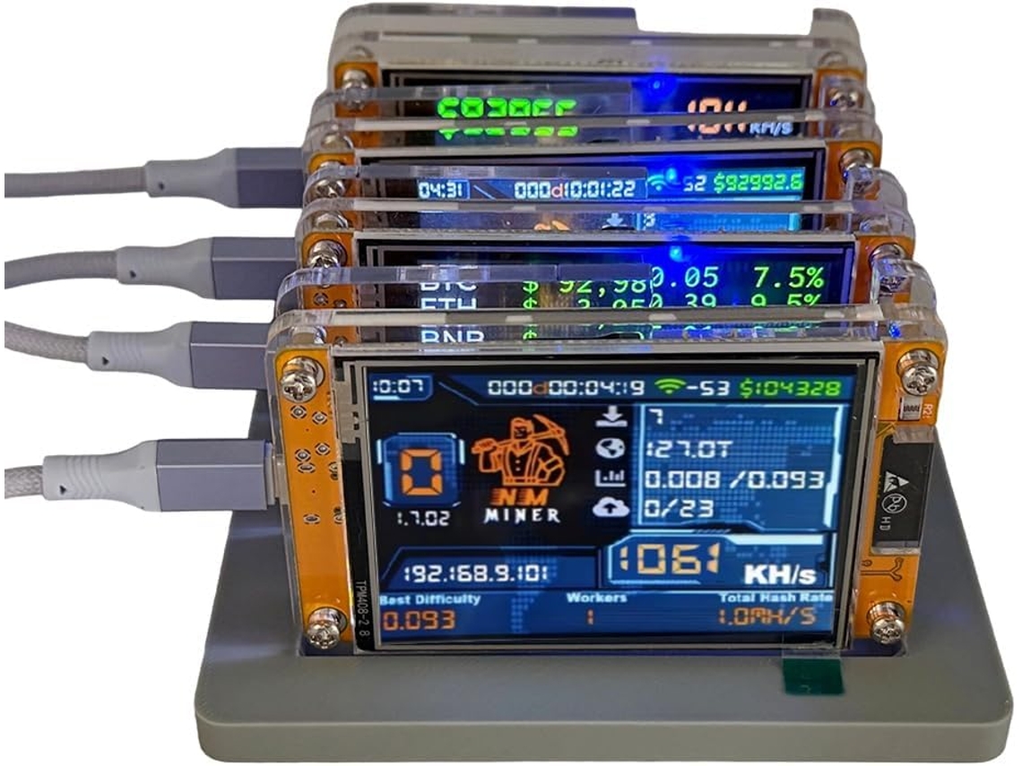 Pantalla Inteligente, Tasa De Procesamiento Bitcoin Mejorada 4x1060kh/s + 4