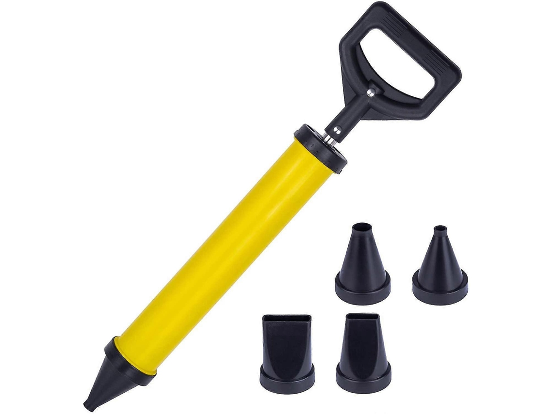 Mortero manual con bomba, pulverizador de hormigón y 4 boquillas de contención; herramientas de bricolaje ligeras y duraderas.