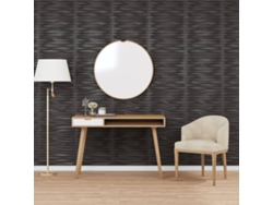 Paneles de pared 12 piezas 50x50 cm 3m² XPS Piedra Negro Wsd405654 Lovely Home