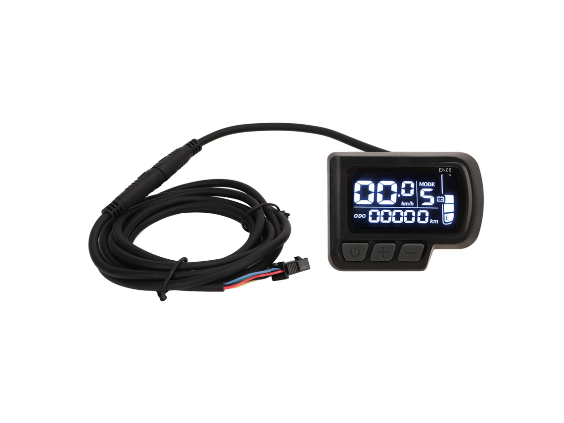 Painel De Controle De Bicicleta Elétrica (exibição Lcd, Cabo Impermeável)