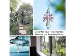 Atrapasol de cristal arcoíris - Ángel de cristal K9 decorativo para el hogar, el coche, el balcón y regalo perfecto para ocasiones especiales