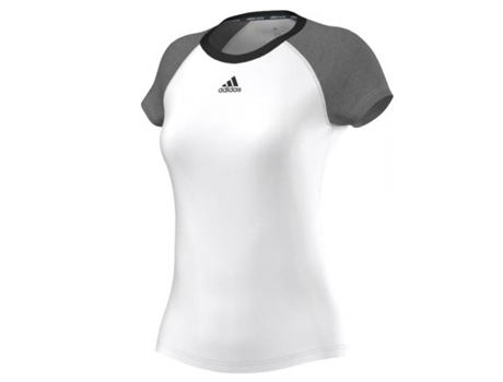 Camiseta de Mujer para Fitness ADIDAS Entrenamiento Tecnología Climalite Blanco