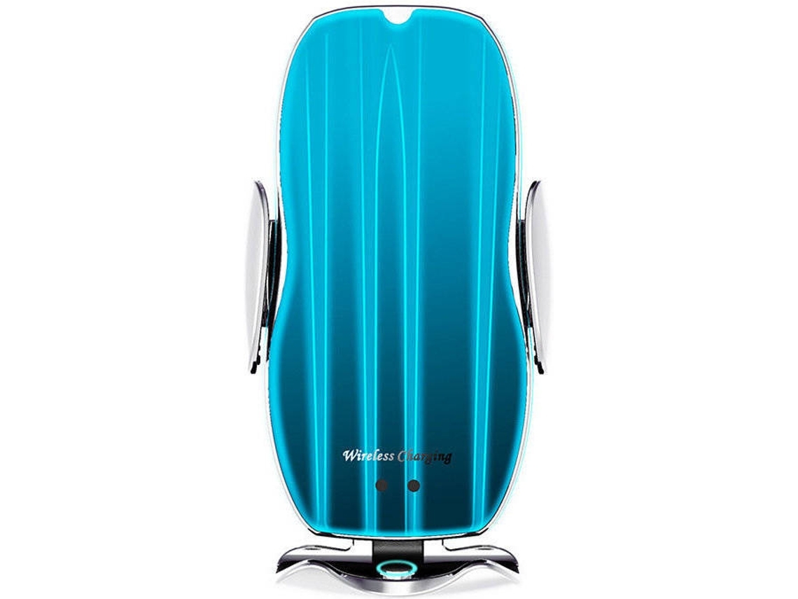 Cargador Carro Sem Qi Charging Car Mount Touch Sensing Automatic Clamping Dashboard Air Vent YIZHOOD Plateado
