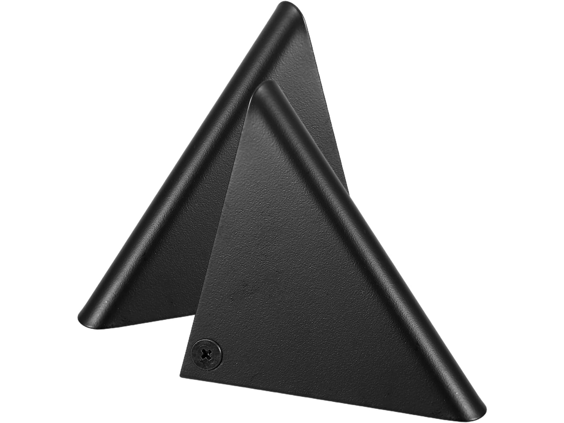 2 Soportes Triangulares De Metal Negro De 65 65 54 Mm, Soportes De Pared De Alta Resistencia