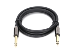 Cabo De Áudio 6.35mm Macho Para Macho 1m Cobre Puro Para Home Theater Amplificadores Dispositivos Digitais