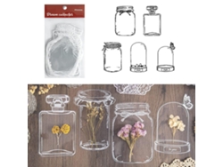 20 Marcapáginas Transparentes Hechos A Mano Con Flores Secas - Hermosos Marcapáginas Diy Con Flores Secas - Pegatinas De Vidrio