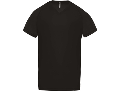 Camiseta de Hombre para Deporte PROACT V Neck Tam Negro (M)