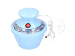 Máquina automática de helados eléctricos para hacer helados caseros con frutas, color azul, 220 V