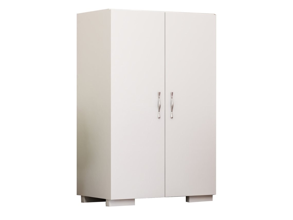 Tia Escritorio Funcional Con 6 Compartimentos - Madera Y Blanco
