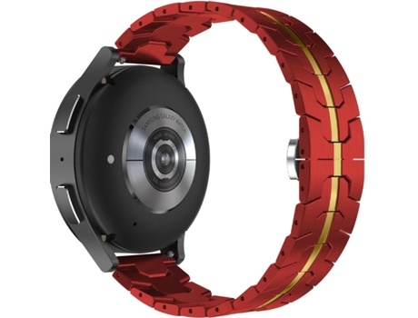 Pulsera Steellink para Samsung Galaxy Watch4 40Mm Roja y Dorada ¡ANTIMPACTO!