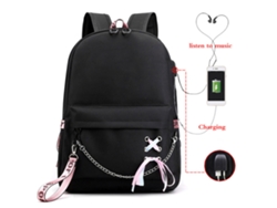 Mochila Con Diseño De Dibujos Animados Y Puerto Usb Para Portátil, Escuela, Viajes Y Acampada.