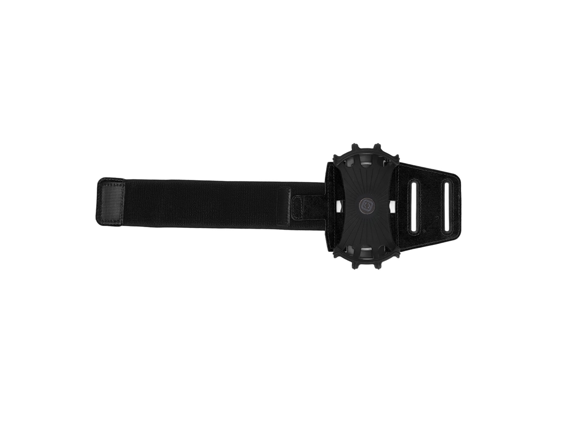 Braçadeira Para Celular Rotativa 360° Para Corrida Com Camada De Armazenamento De Cabos E Suporte A Celulares De 4-6.7 Polegadas