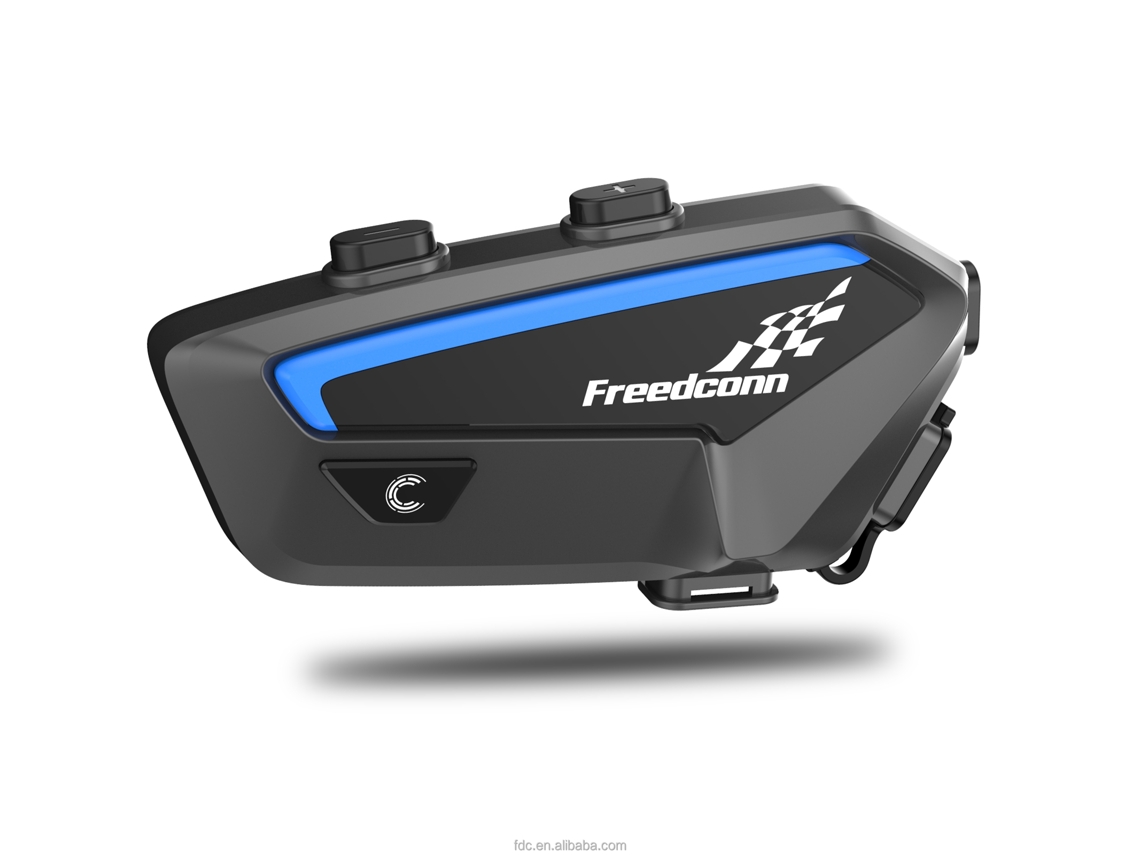 Auriculares para casco de motocicleta, walkie talkie con red de malla y un botón, Bluetooth.