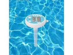 Termómetro solar digital flotante para piscinas, fácil de leer y resistente a los golpes, ideal para uso en exteriores. GOKOCO