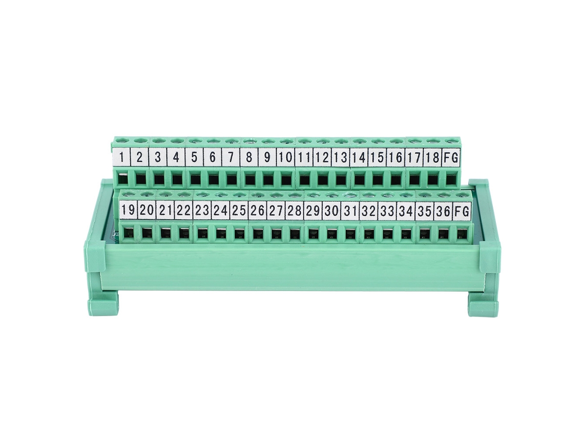 Conector De Cable De Bloque De Terminales Scsi Plc De 36 Puntos Para Suministros Eléctricos, Riel Din De 35 Mm