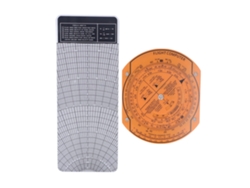 Calculadora De Vuelo Para Aviónica, Reglas De Navegación Militar, Plástico, Naranja, 96 G