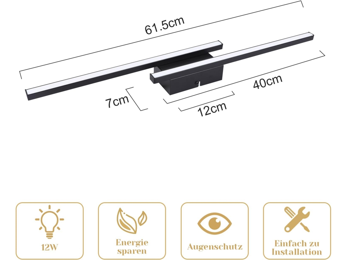 Plafón Led Nettlife Diseño Moderno 12w Negro