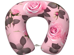 Almohada Bonita Viaje Espuma Poliéster, Felpa Viscoelástica Fácil Soporte, Ajustable Plegable: