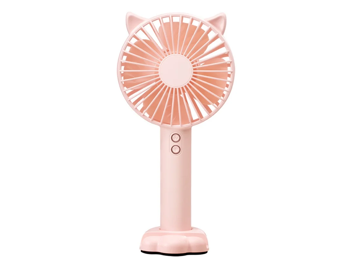 Ventilador portátil (luz nocturna y soporte para celular)