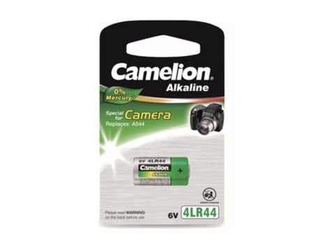G-4LRA44-BP1 :PILA ALCALINA 4LR44 6V 165MA BLISTER CAMELION