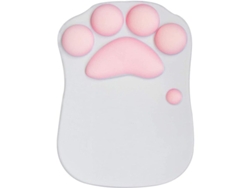 Alfombrilla De Ratón Con Reposamuñecas, Alfombrilla De Juego Ergonómica Antideslizante Y Portátil, Diseño De Gatos Grises.