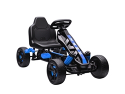 Kart Infantil Pedal 3 Anos Embreagem Freio Automático Eva Azul