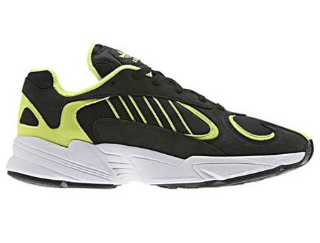 Zapatillas Deportivas ADIDAS Yung1 Hombre (Negro, amarelo, Blanco - Material Sintético - 37,3)