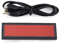 Tablero De Visualización Led Rojo Con Desplazamiento, Letrero Con Nombre, Etiqueta De Mensaje, Table