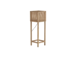 Lampara Pie Mango Fibra Natural Marron 32x32x100cm