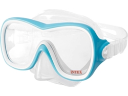 Máscara de Buceo INTEX Wave Rider (Azul - PVC)