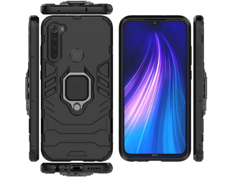 Carcasa Xiaomi Redmi Note 8T Militar Ring Negro