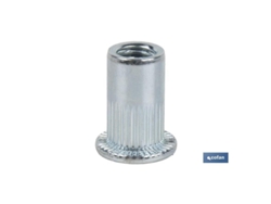 Tuercas Remachables Ranuradas Anchas Acero M4 Caja 1000 Unid.