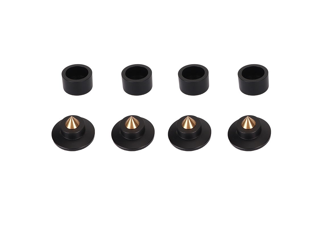 4 Unidades De Puntas Amortiguadoras De Impacto Para Altavoces Hifi, Ideales Para Tocadiscos, Amplificadores Y Reproductores De Cd - Negro