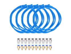 Juego De 5 Tubos De Ptfe + 20 Conectores Pc4-m6/m10 Para Accesorios De Impresoras 3d, Filamento De 1,75 Mm