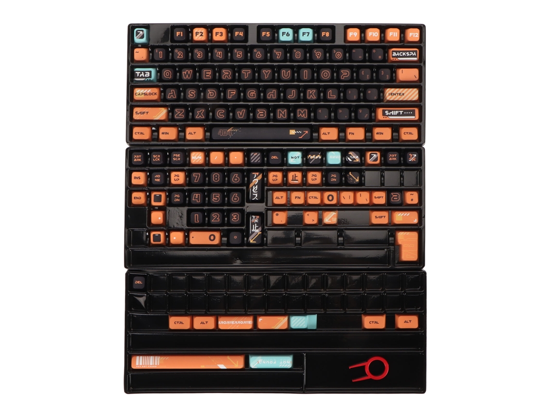 Conjunto De 141 Teclas Pbt Xda Para Teclado Mecânico 61 87 98 104 108 Diy Sublimação Fadeless