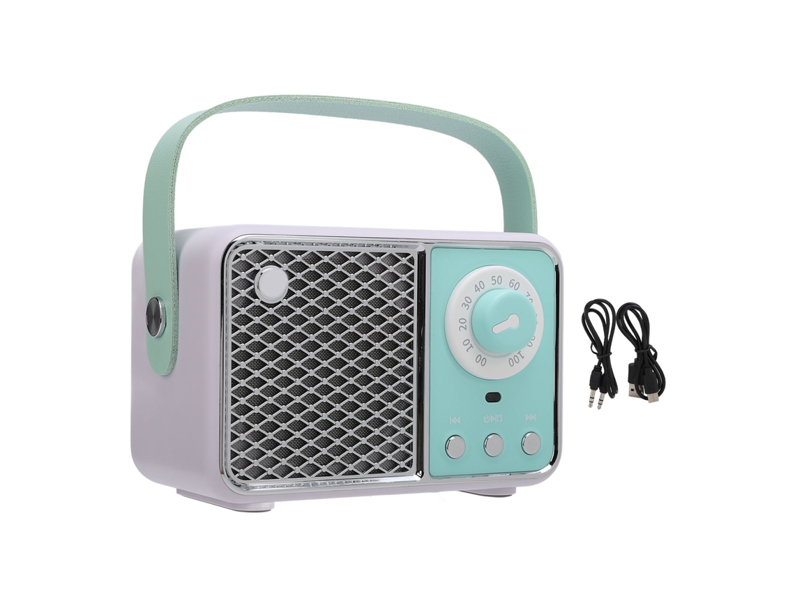 Caixa de Som Bluetooth Vintage LAXISCREED 5.1 600mah