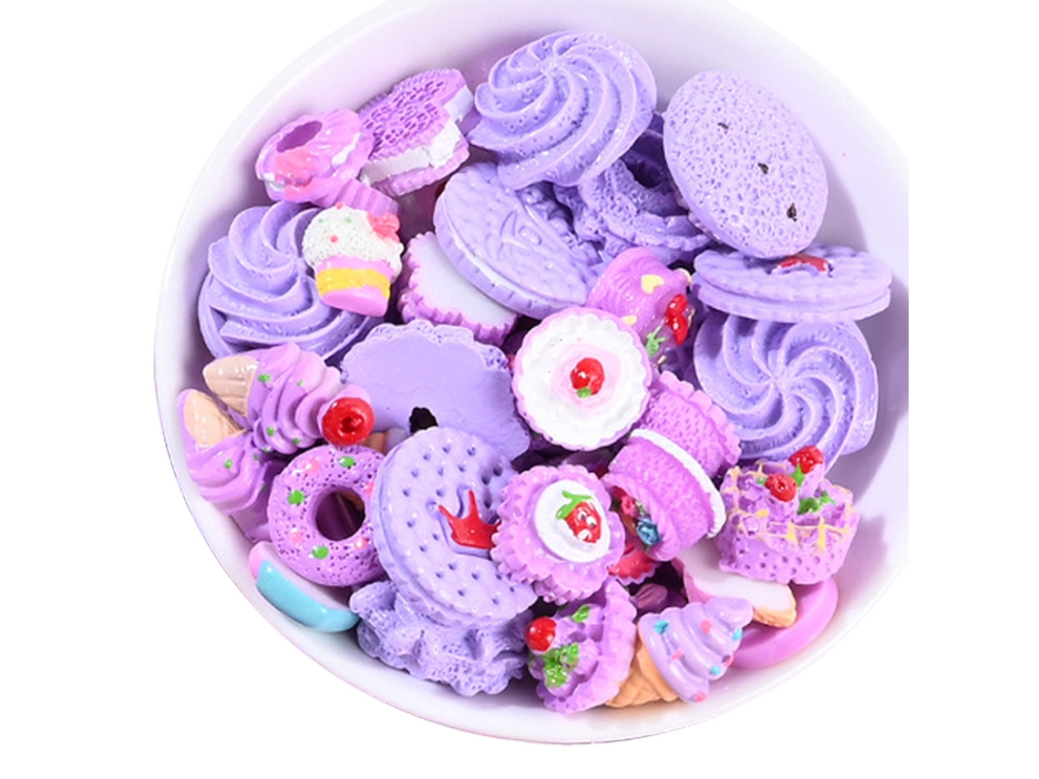 50pcs Mezcla Resina Flatbacks Manualidades DIY, para Álbumes de Recuerdos, Fundas de Móvil y Más Proyectos Creativos, Diseños Aleatorios EIOORORRIY