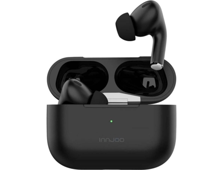Auriculares Bluetooth True Wireless INNJOO GO PRO (In Ear - Micrófono - Noise Cancelling - Negro)