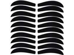 Juego 20 Protectores Hombros Antideslizantes Terciopelo Negro Perchas Almohadillas Acolchadas Sostener Abrigos
