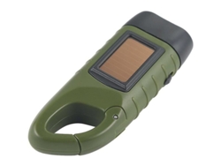 Linterna Led Recargable Con Energía Solar Y Manivela, Portátil Para Uso De Emergencia En Acampadas Y Montañismo.